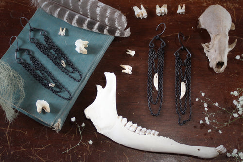 Raccoon Teeth Ear Hangers - Ethically Sourced