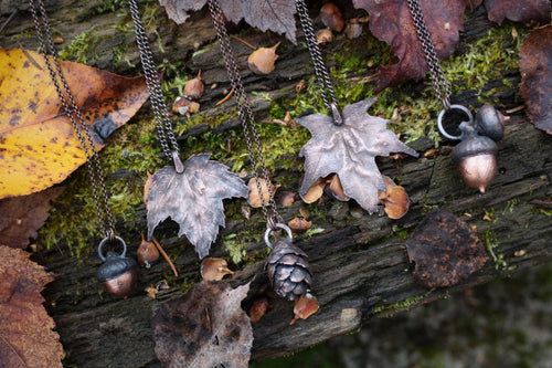 Fall Forest Collection - Electroformed Necklaces
