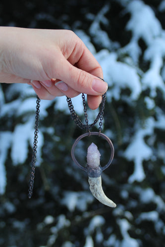 Spirit Quartz + Antler - Deer Medicine