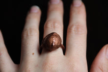 Load image into Gallery viewer, Copper Electroformed - 400 Million Year Old Fossilized Shell - Ring