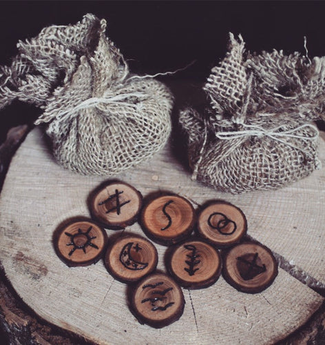 Witches Runes Set - Ethically Sourced - Handmade - Divination Tools