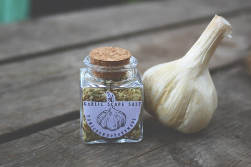 Garlic Scape Seasoning Salt | Restless Ravens Homestead